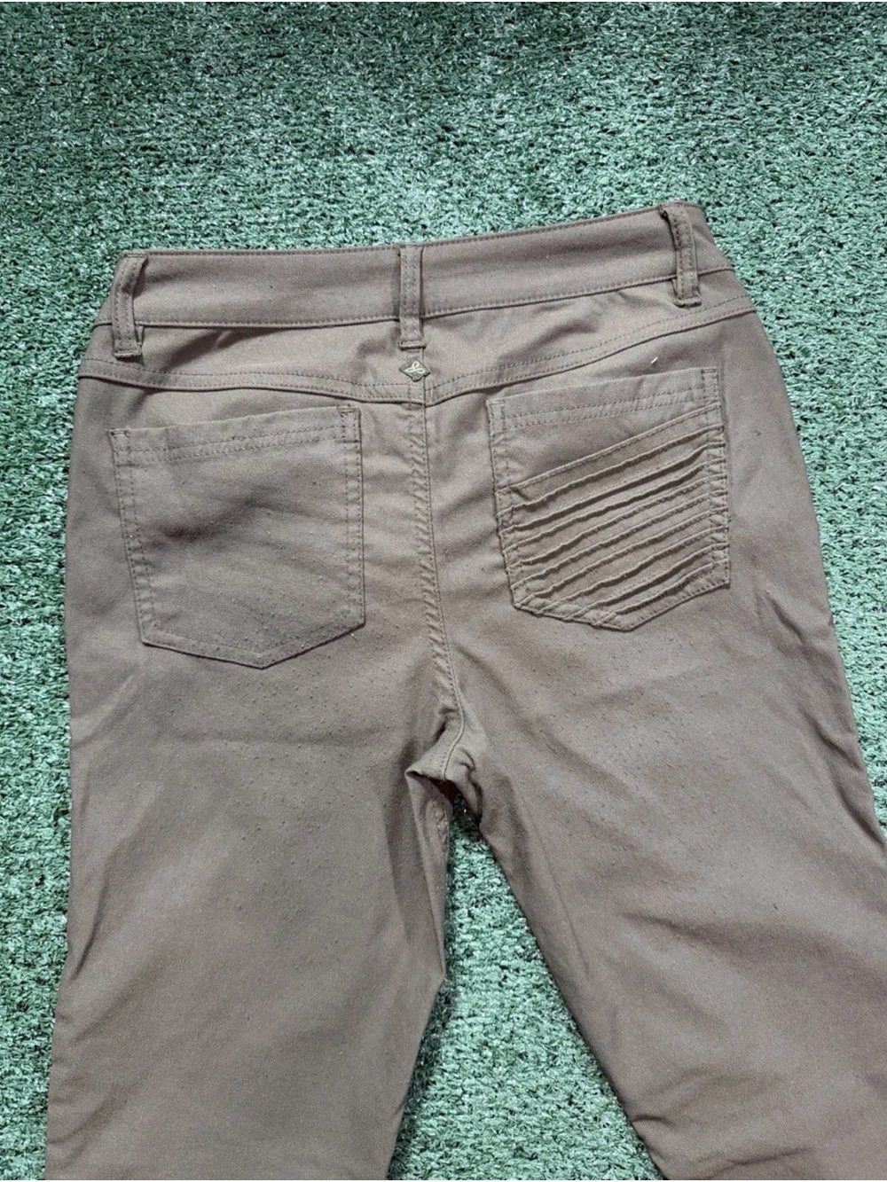 Prana Brenna Moto Pants Womens 8 Olive Green Nylon Stretch W4BREN315 Slim Leg - Picture 4 of 8